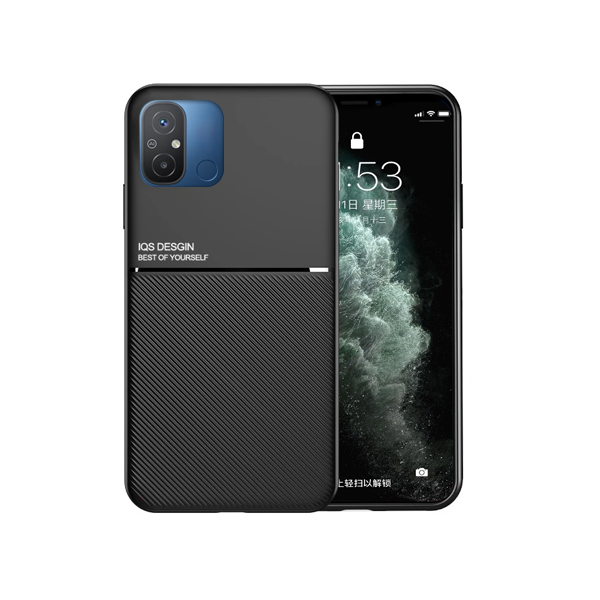Capa Traseira Magnética Anti Choque para Xiaomi Redmi 12C - Preto