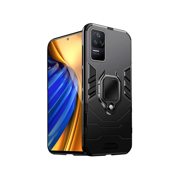 Capa de Proteção Militar Magnética para Xiaomi Poco F4 5G - Preto