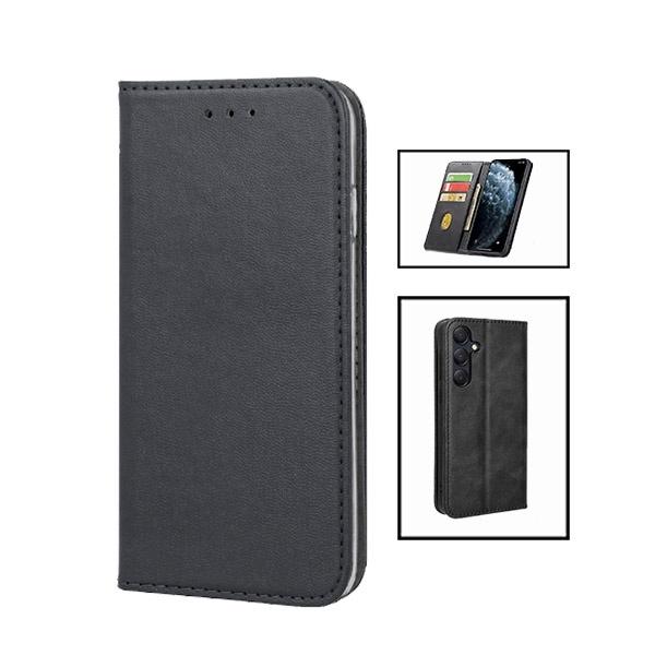 Capa Tipo Livro Fecho Magnético GIFT4ME para Samsung Galaxy A55 5G - Preto