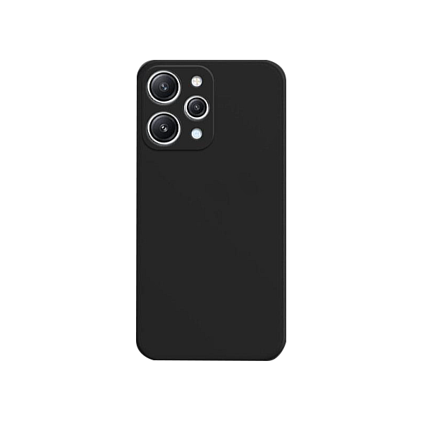 Capa Proteção Traseira Silicone para Xiaomi Redmi Note 12R - Preto