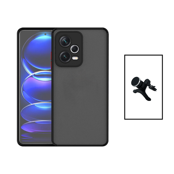 Kit Capa Traseira Proteção Camara + Suporte Magnético Com Pernas para Xiaomi Poco X5 - Preto