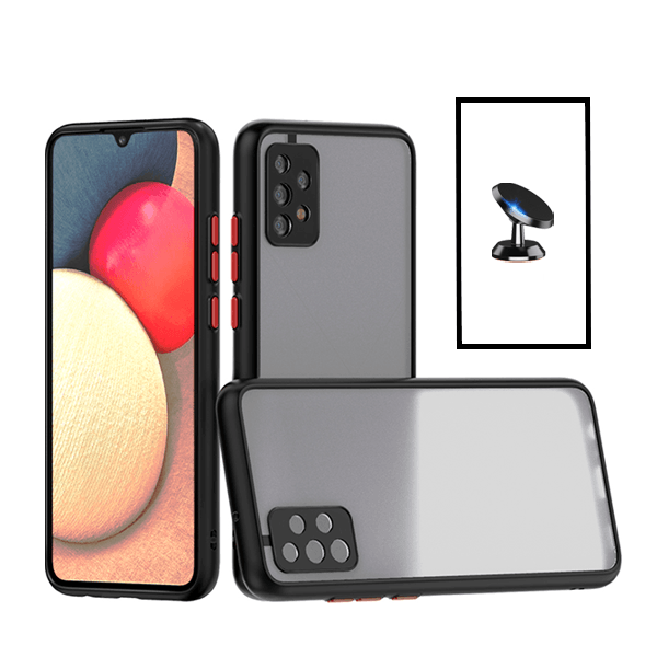 Kit Capa Traseira Proteção Camara + Suporte Magnético para Samsung Galaxy A23 5G - Preto