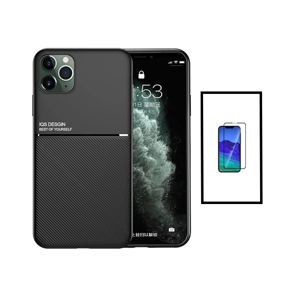 Kit Capa Traseira Magnética Anti Choque + Película de Vidro Temperado GorilasGlass para Apple iPhone 14 Pro Max - Preto