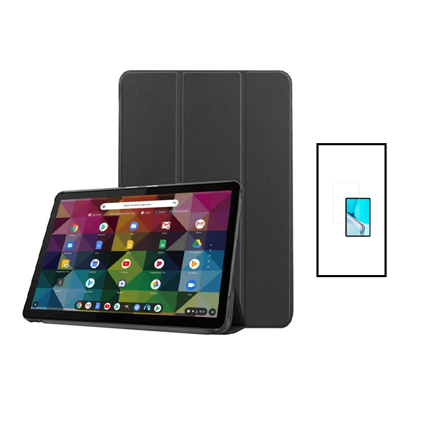 Kit Capa de Proteção Premium + Película de Vidro Temperado GorilasGlass para Lenovo P11 PRO 2GEN - Preto