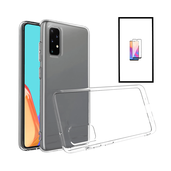 Kit Capa Traseira Super Proteção Transparente para + Película de Vidro Temperado GorilasGlass para Samsung Galaxy A23 5G - Transparente