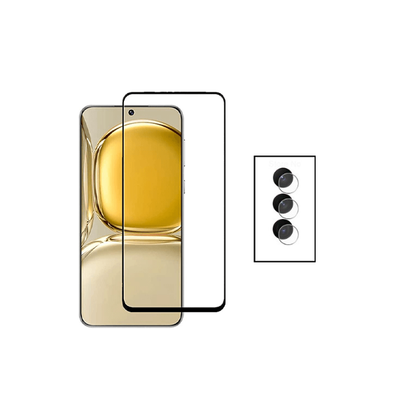Kit Película Protectora para Câmara Traseira + Película de Vidro Temperado GorilasGlass para Samsung Galaxy S23 Plus - Transparente/Preto