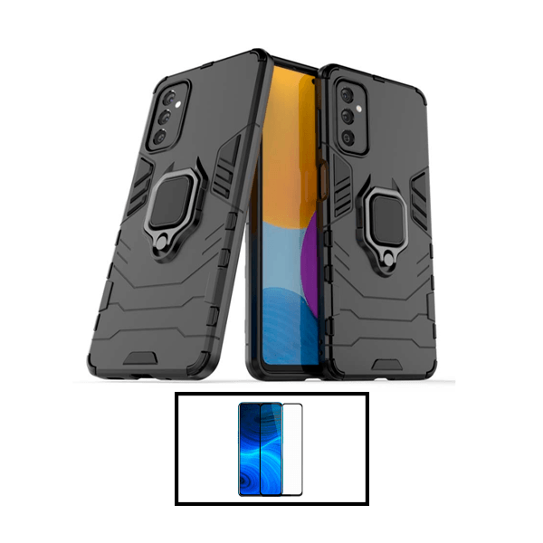 Kit Película de Vidro Temperado GorilasGlass + Capa de Proteção Militar Magnética para Samsung Galaxy A14 5G - Preto