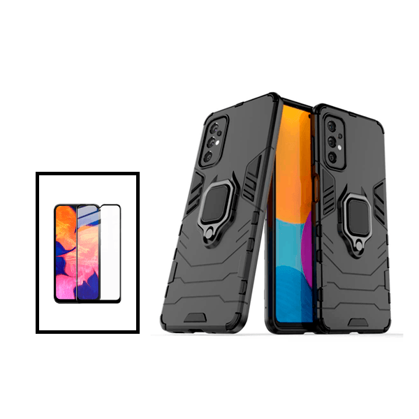 Kit Película de Vidro Temperado GorilasGlass + Capa de Proteção Militar Magnética para Samsung Galaxy A23 - Preto
