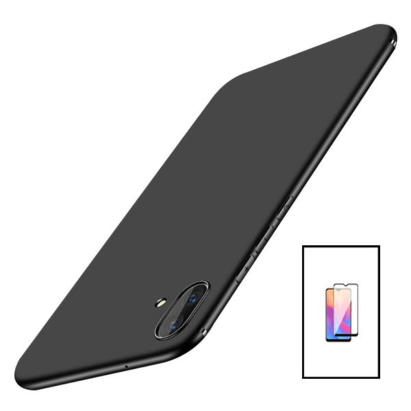 Kit Película de Vidro Temperado GorilasGlass + Capa Rígida e Fina para Samsung Galaxy A04 - Preto