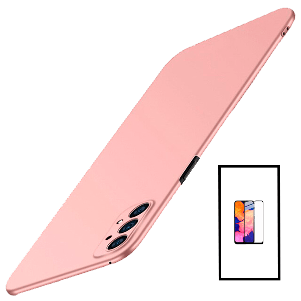 Kit Película de Vidro Temperado GorilasGlass + Capa Rígida e Fina para Samsung Galaxy A23 5G - Rosa