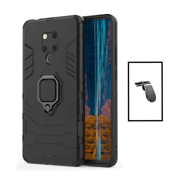Kit Suporte de Carro Magnético L + Capa de Proteção Militar Magnética para Huawei Mate 20X 5G - Preto