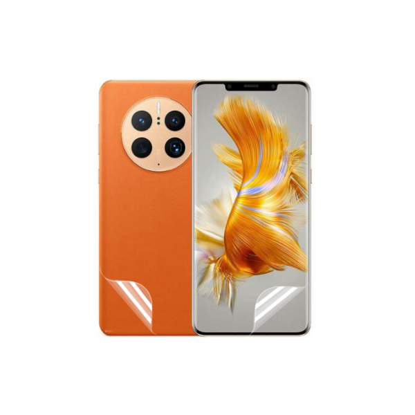 Kit Película Protectora de Hydrogel Frente e Verso para Huawei Mate 50 Pro - Transparente