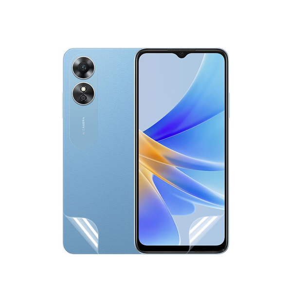Kit Película Protectora de Hydrogel Frente e Verso para Oppo A17 - Transparente