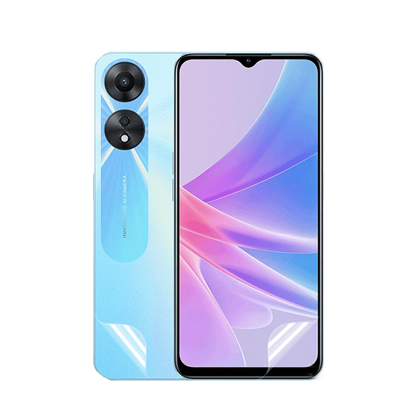 Kit Película Protectora de Hydrogel Frente e Verso para Oppo A58 - Transparente