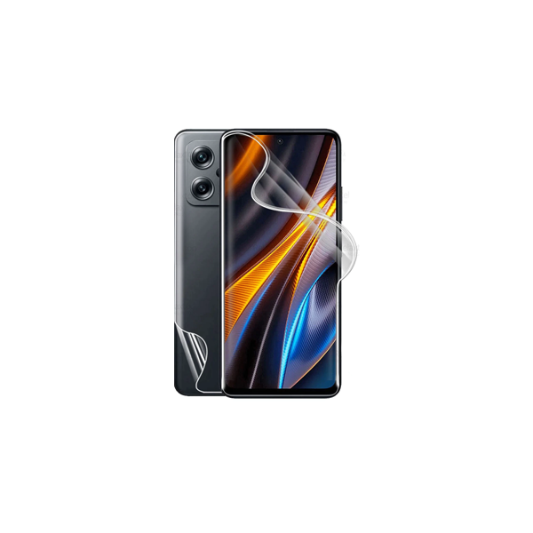 Kit Película Protectora de Hydrogel Frente e Verso para Xiaomi Poco X4 GT - Transparente