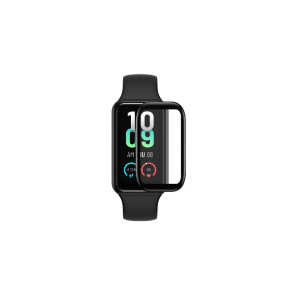 Película Protectora de Ecrã Gel Full Cover Com Bordas Pretas para Xiaomi Redmi Smart Band Pro - Transparente