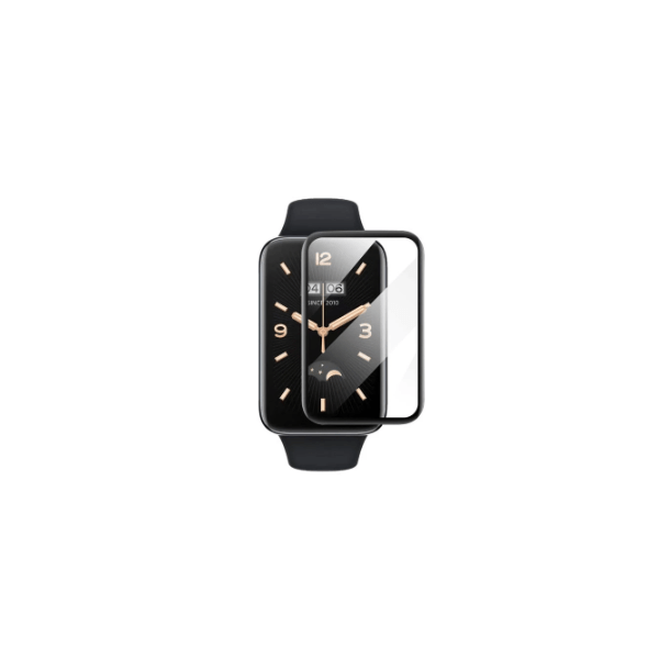 Película Protectora de Ecrã Gel Full Cover Com Bordas Pretas para Xiaomi Smart Band 7 Pro - Transparente