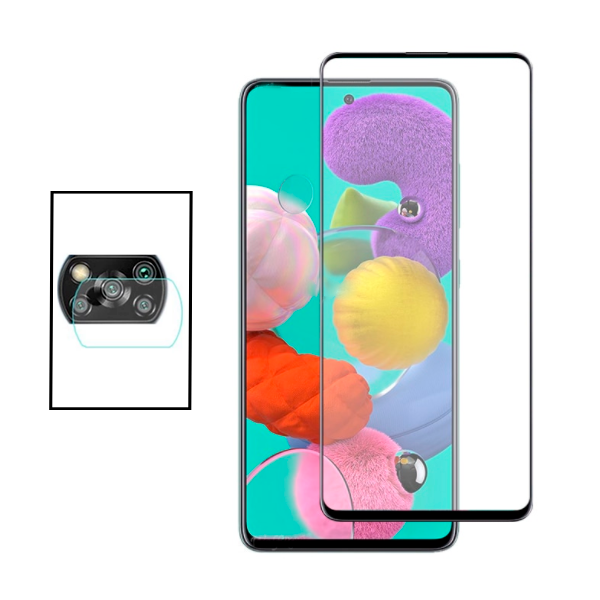 Kit Película Protectora para Câmara Traseira + Película de Vidro Temperado GorilasGlass para Xiaomi Poco X3 Pro