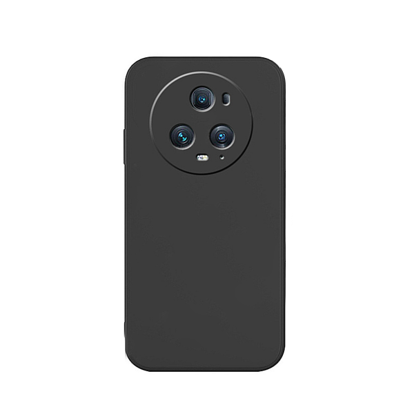 Capa Proteção Traseira Silicone para Honor Magic5 Pro - Preto