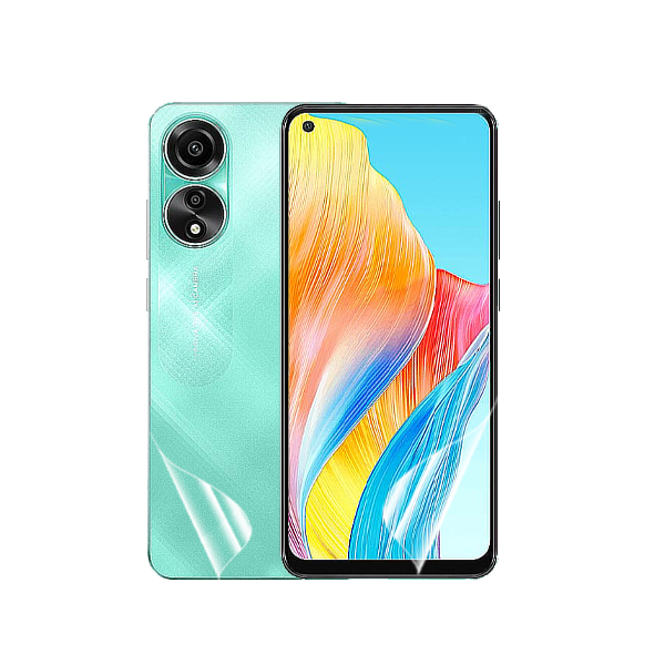 Kit Película Protectora de Hydrogel Frente e Verso para Oppo A78 4G - Transparente