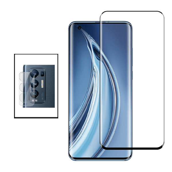 Kit Película Protectora para Câmara Traseira + Película de Vidro Temperado GorilasGlass para Oppo Find X3 Neo