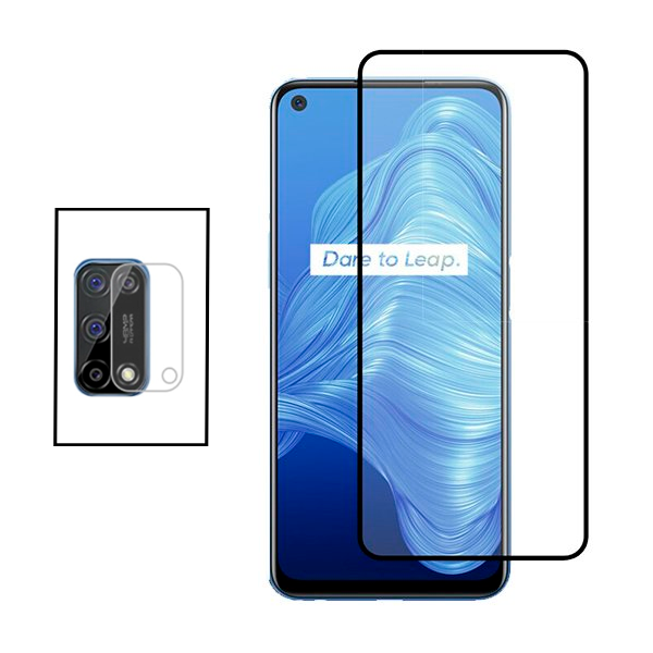 Kit Película Protectora para Câmara Traseira + Película de Vidro Temperado GorilasGlass para Realme 7 5G