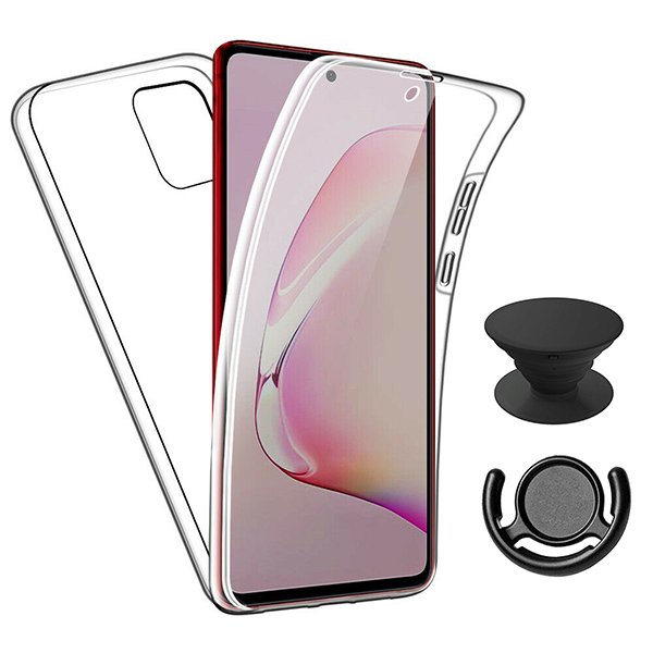 Kit Capa 360° Proteção Frente e Verso + 1 HandHolder + 1 Suporte HandHolder Preto para Xiaomi Poco C31