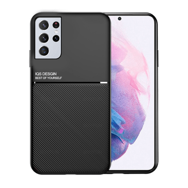 Capa Traseira Magnética Anti Choque para Samsung Galaxy S22 5G Ultra 5G - Preto