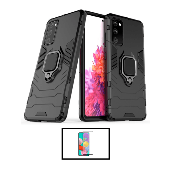 Kit Película de Vidro Temperado GorilasGlass + Capa de Proteção Militar Magnética para Samsung Galaxy S21 FE 5G