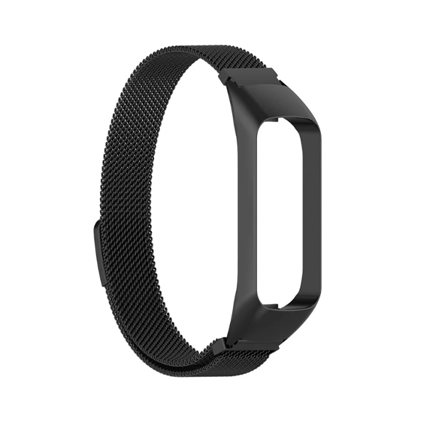 Bracelete Milanese Com Fecho Magnético para Samsung Galaxy Fit2 (SM-R220) - Preto