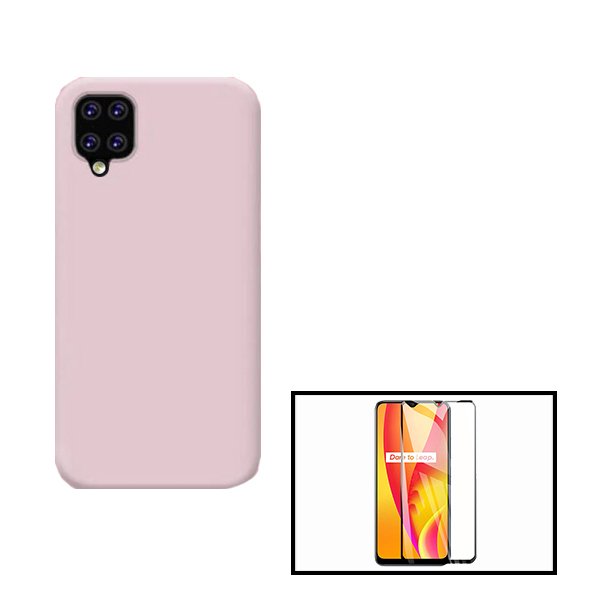 Kit Película de Vidro Temperado GorilasGlass + Capa Proteção Traseira Silicone para Samsung Galaxy M12 - Rosa