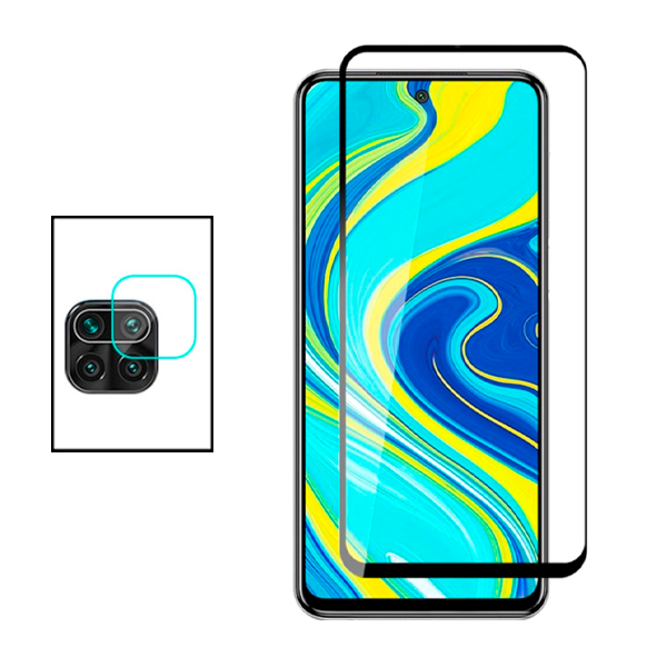 Kit Película Protectora para Câmara Traseira + Película de Vidro Temperado GorilasGlass para Xiaomi Redmi Note 9 Pro