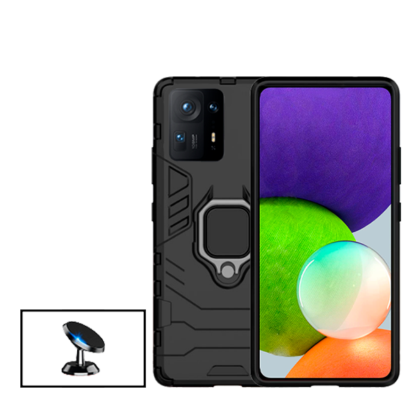 Kit Suporte Magnético + Capa de Proteção Militar Magnética para Xiaomi Mix 4