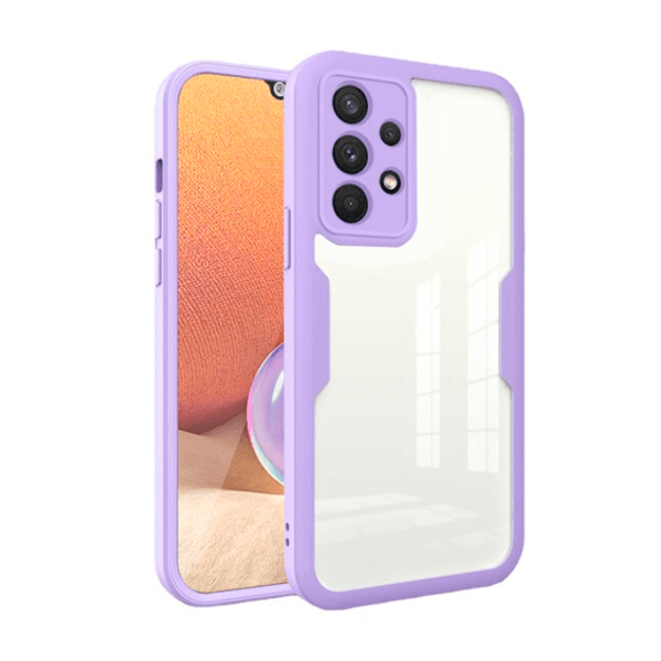 Capa 360° Proteção Frente e Verso para Samsung Galaxy A72 - Roxo