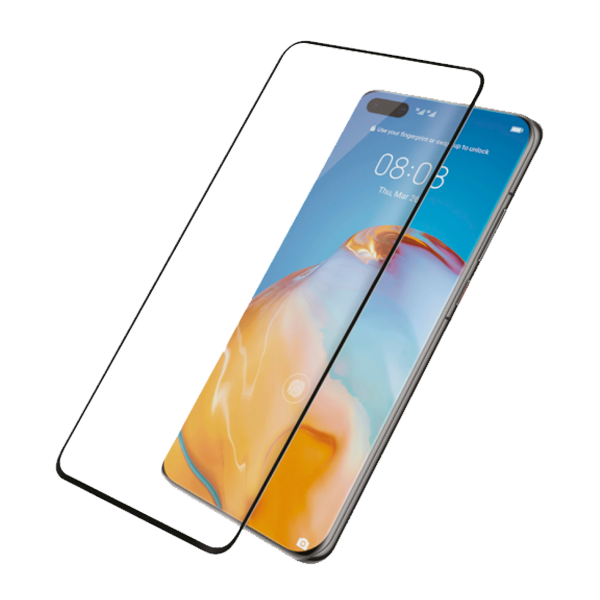 Película de Vidro Temperado GorilasGlass Curvado para Huawei P40 Pro+ Plus
