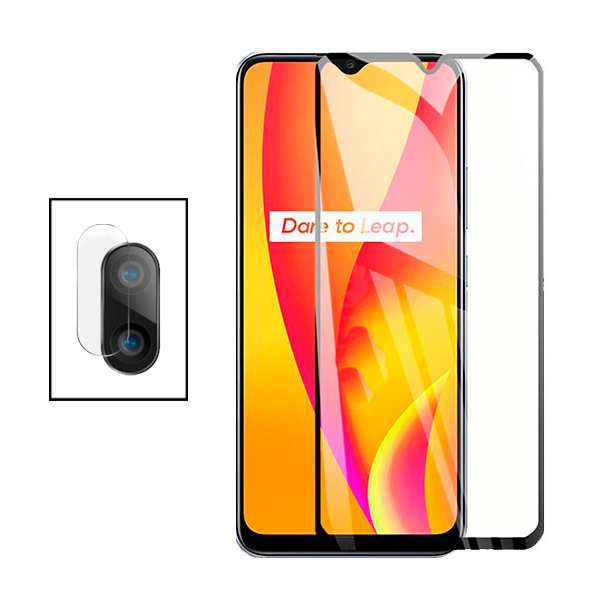 Kit Película Protectora para Câmara Traseira + Película de Vidro Temperado GorilasGlass para Samsung Galaxy A10