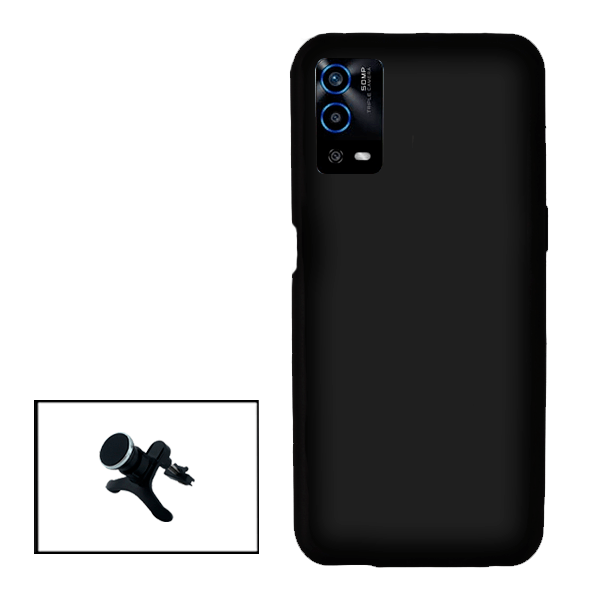 Kit Suporte Magnético Com Pernas + Capa Proteção Traseira Silicone para Oppo A55