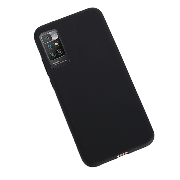 Capa Proteção Traseira Silicone para Xiaomi Redmi Note 11 4G - Preto
