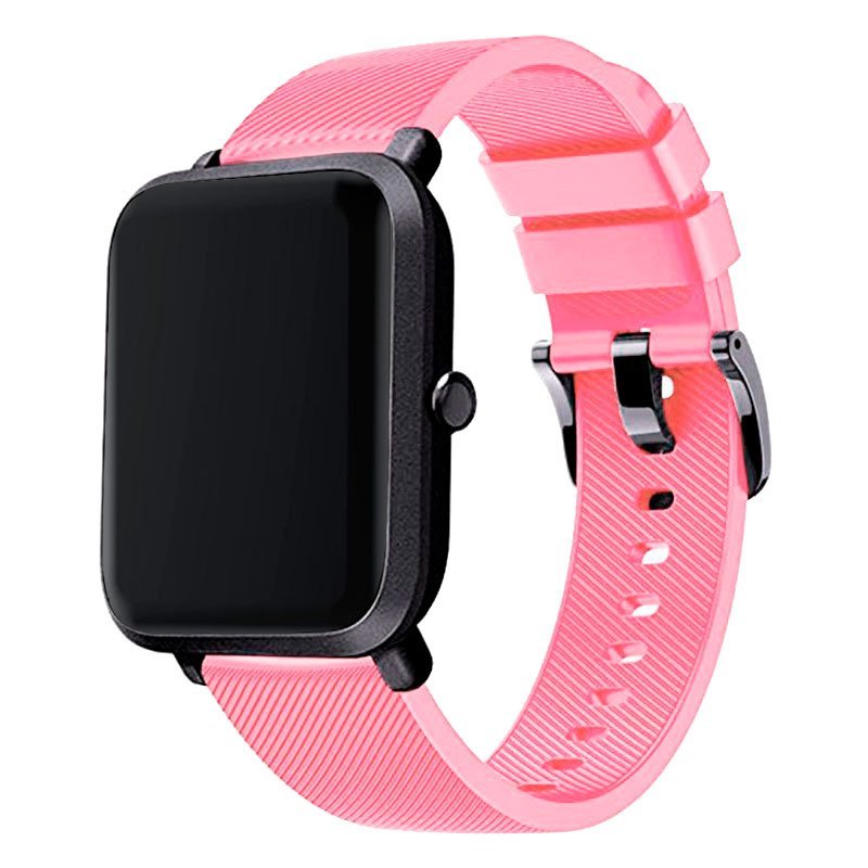 Bracelete Silicone Com Fivela para Apple Watch Series 8 - 41mm - Rosa
