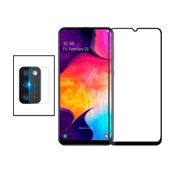 Kit Película Protectora para Câmara Traseira + Película de Vidro Temperado GorilasGlass para Samsung Galaxy M30s