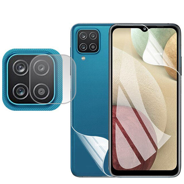 Kit Película Protectora de Hydrogel Verso + Frente + Câmara para Samsung Galaxy A12