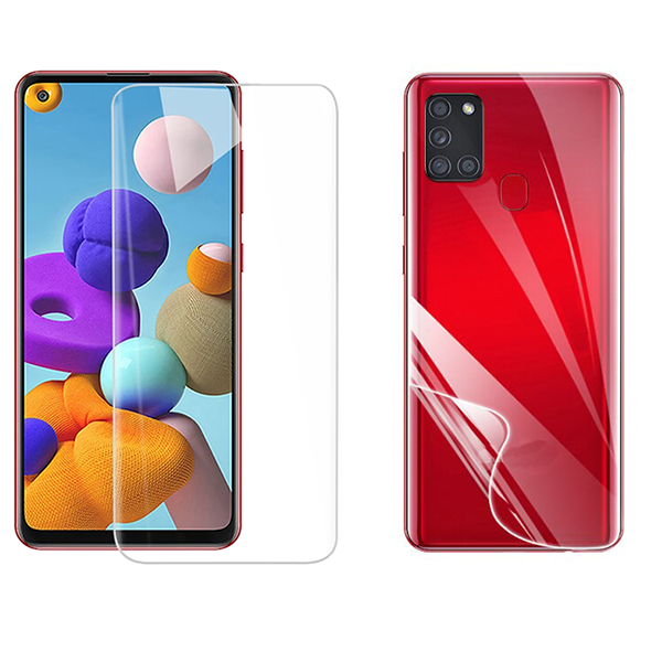 Kit Película Hydrogel 360 Full Cover Frente + Verso + Bordas Laterais para Samsung Galaxy A21S