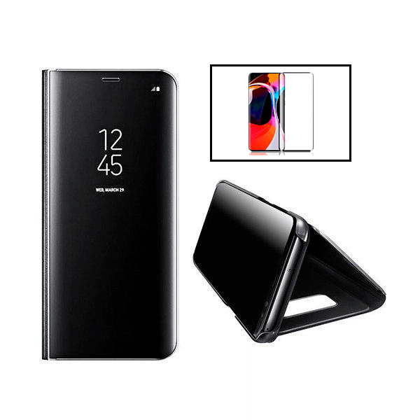 Kit Capa Tipo Livro Inteligente + Película de Vidro Temperado GorilasGlass para Xiaomi Mi 11 Pro