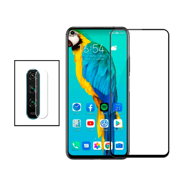 Kit Película Protectora para Câmara Traseira + Película de Vidro Temperado GorilasGlass para Huawei Honor 20 Pro