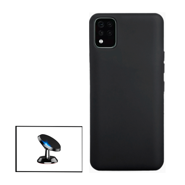 Kit Suporte Magnético + Capa Proteção Traseira Silicone para LG K42