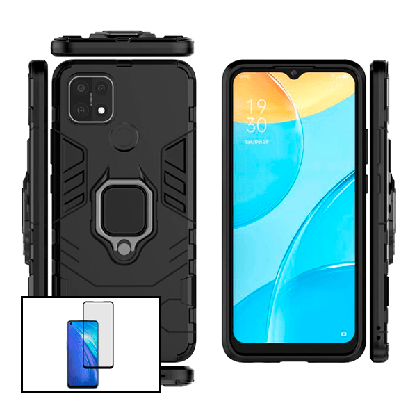 Kit Película de Vidro Temperado GorilasGlass + Capa de Proteção Militar Magnética para Realme C25S