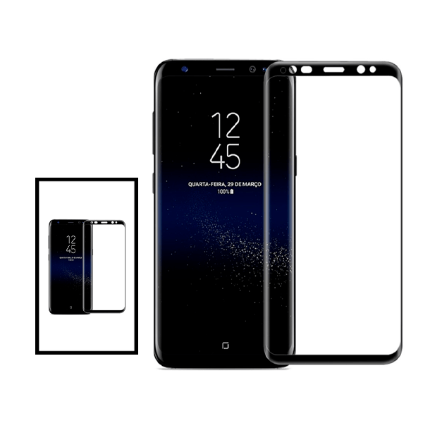Kit 2 Película de Vidro Temperado GorilasGlass Curvado para Samsung Galaxy S8