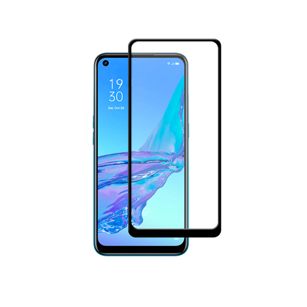 Película de Vidro Temperado GorilasGlass para Oppo Reno7 Pro 5G - Transparente/Preto