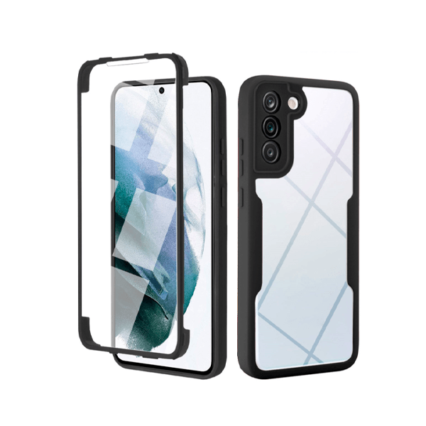 Capa 360° Proteção Frente e Verso para Samsung Galaxy S22+ 5G - Preto