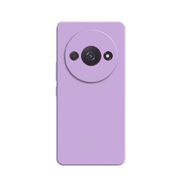 Capa Proteção Traseira Silicone GIFT4ME para Xiaomi Redmi A3 - Roxo